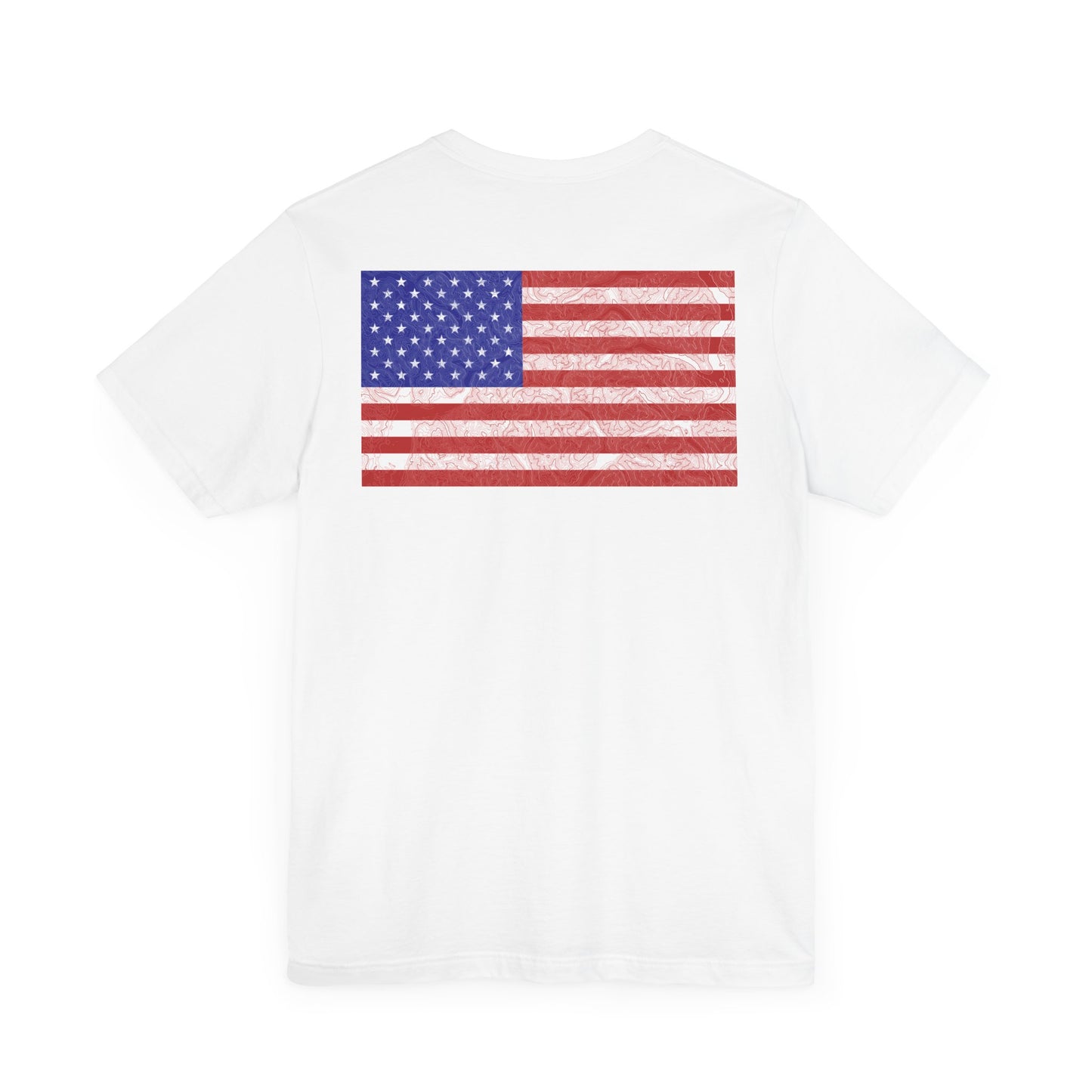 Flag & Map Tee - Unisex Jersey Short Sleeve Shirt