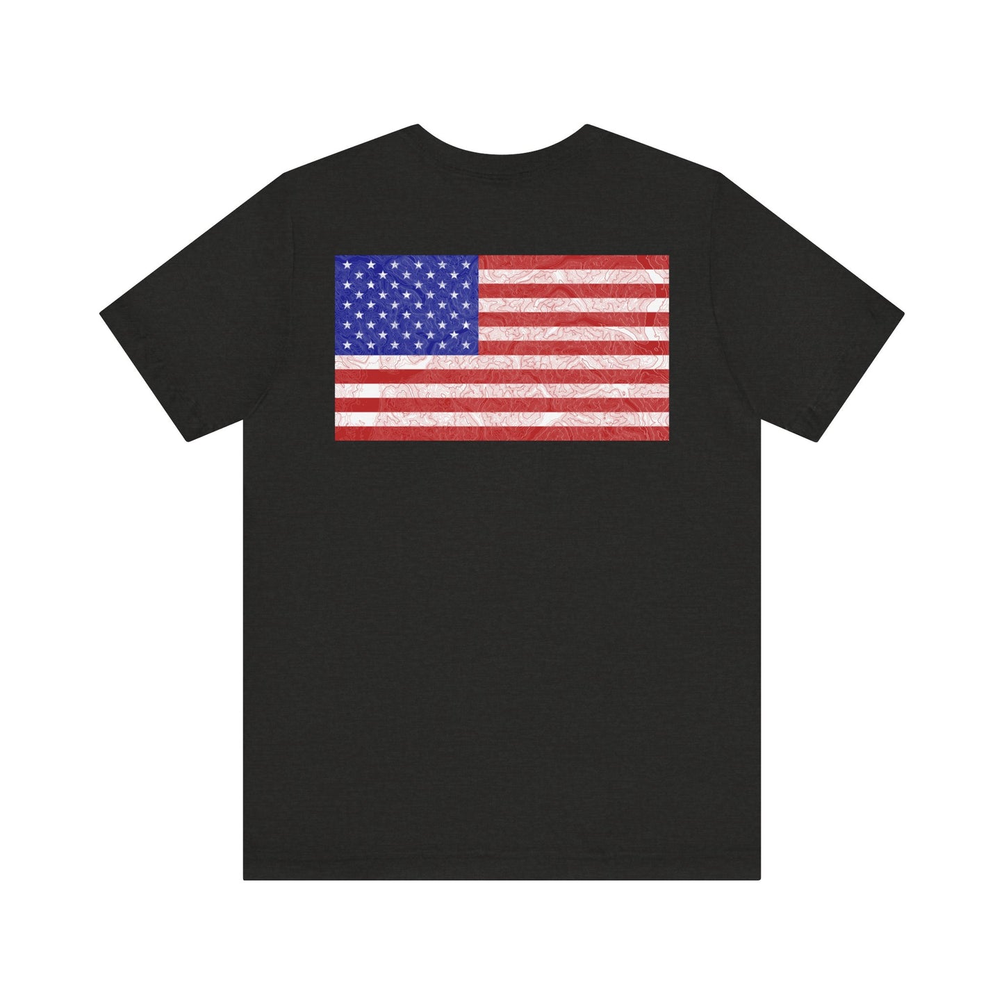 Flag & Map Tee - Unisex Jersey Short Sleeve Shirt