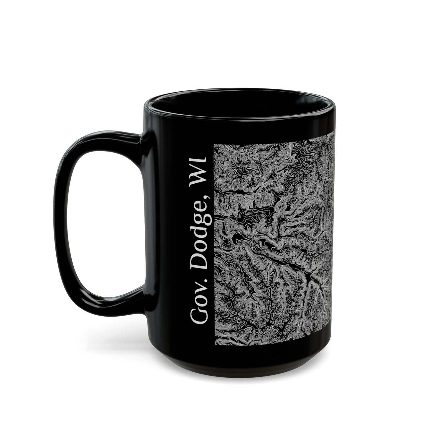 Gov. Dodge, WI Black Mug 15 oz.