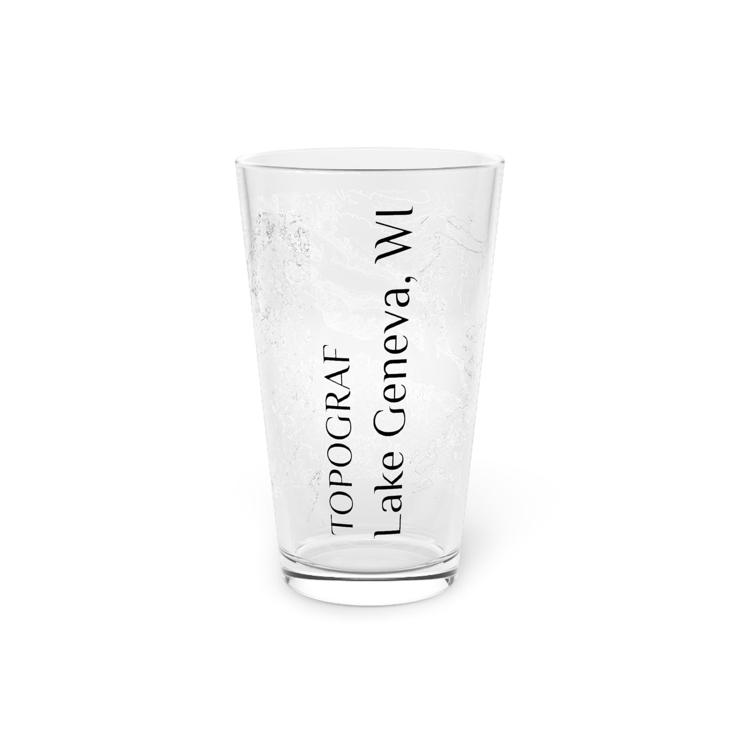 Lake Geneva, WI Pint Glass, 16oz