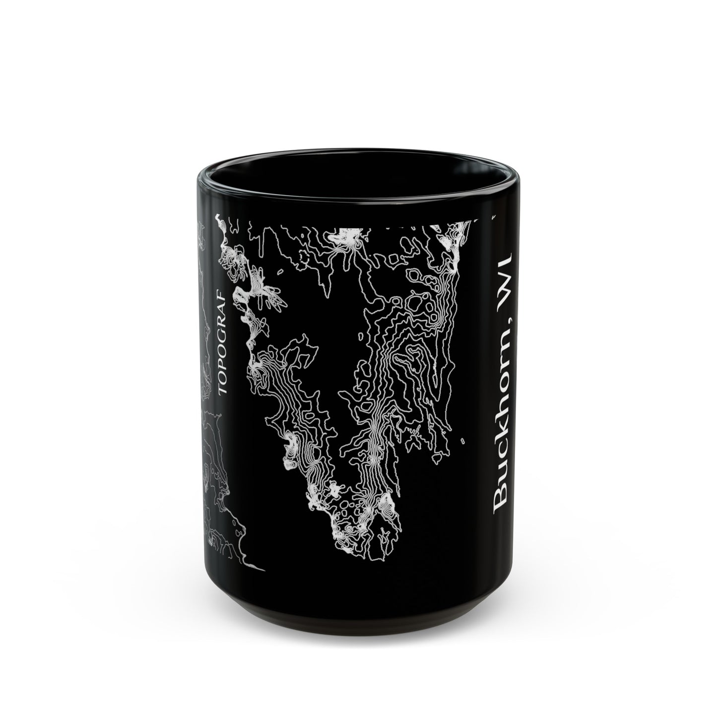 Buckhorn, WI Black Mug 15 oz.