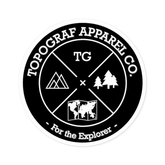 Topograf Logo Sticker - Round