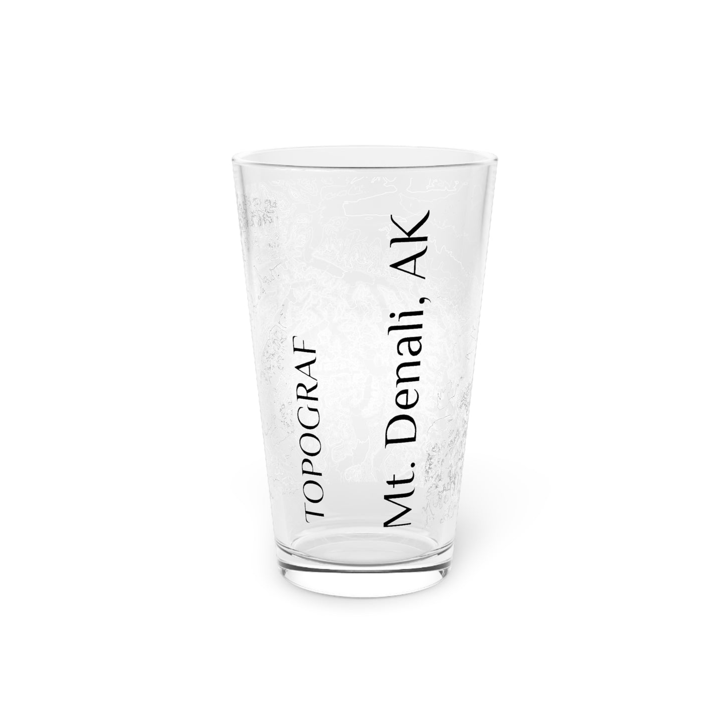 Mt. Denali, AK Pint Glass, 16oz