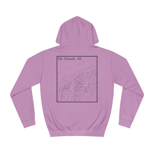 Mt. Denali, AK Hooded Sweatshirt