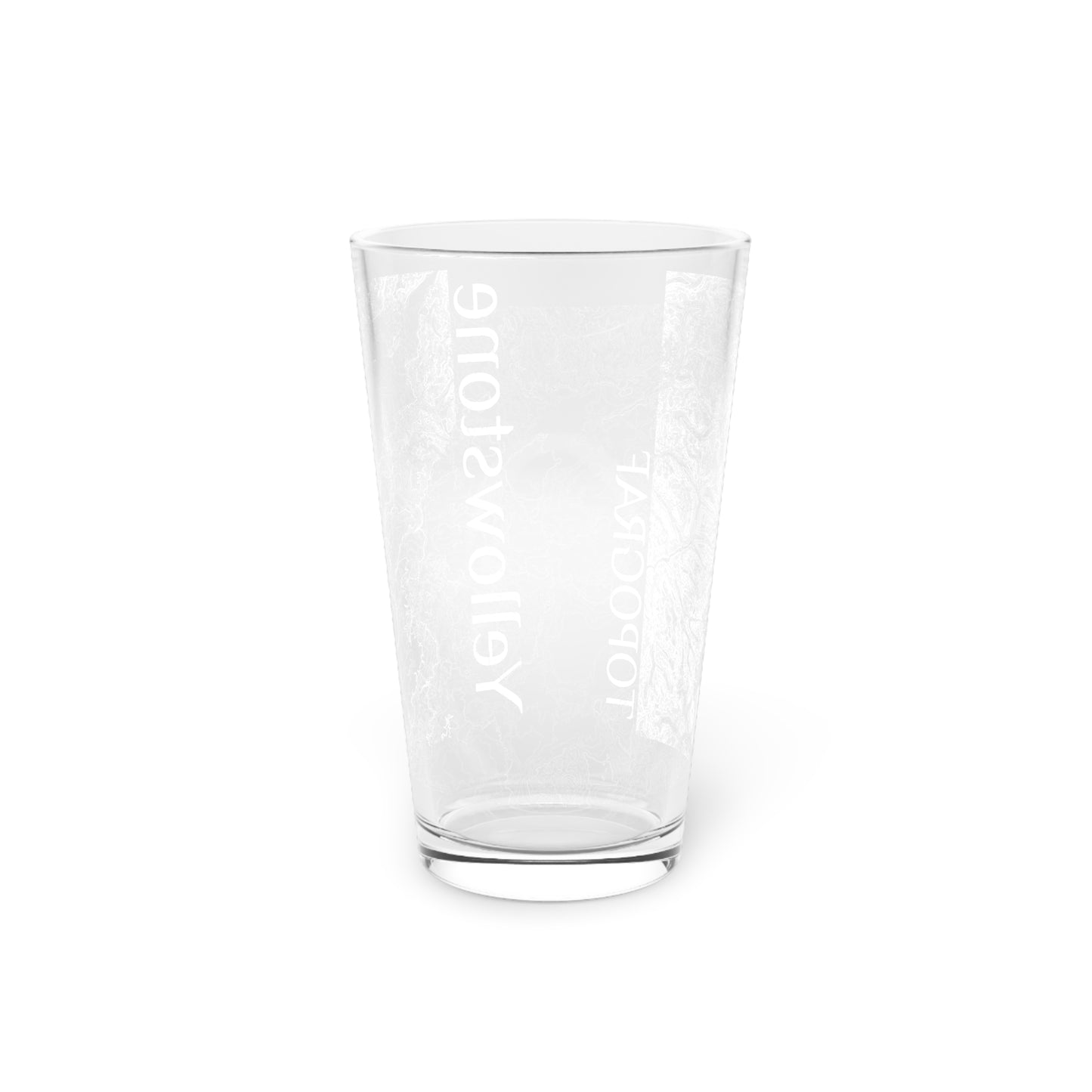 Yellowstone, WY Pint Glass, 16oz