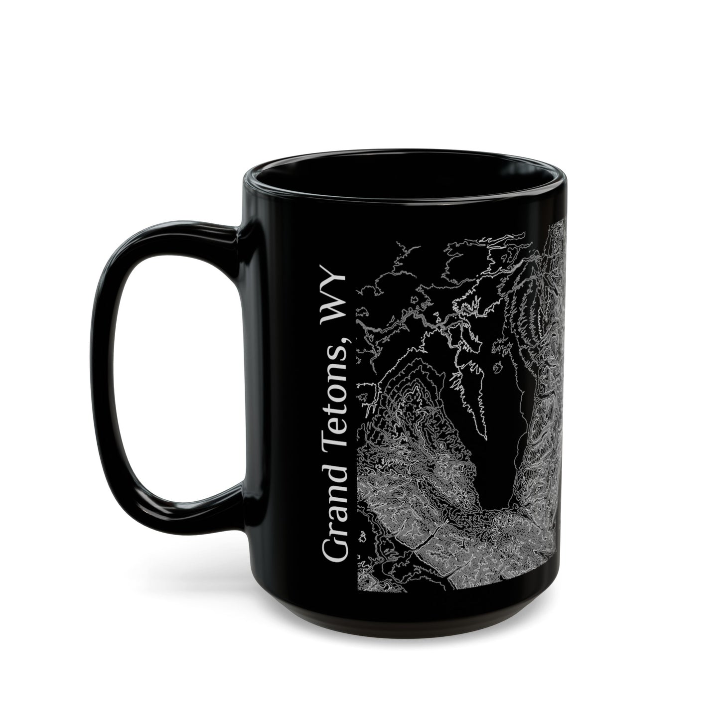 Grand Tetons, WY Black Mug 15 oz.