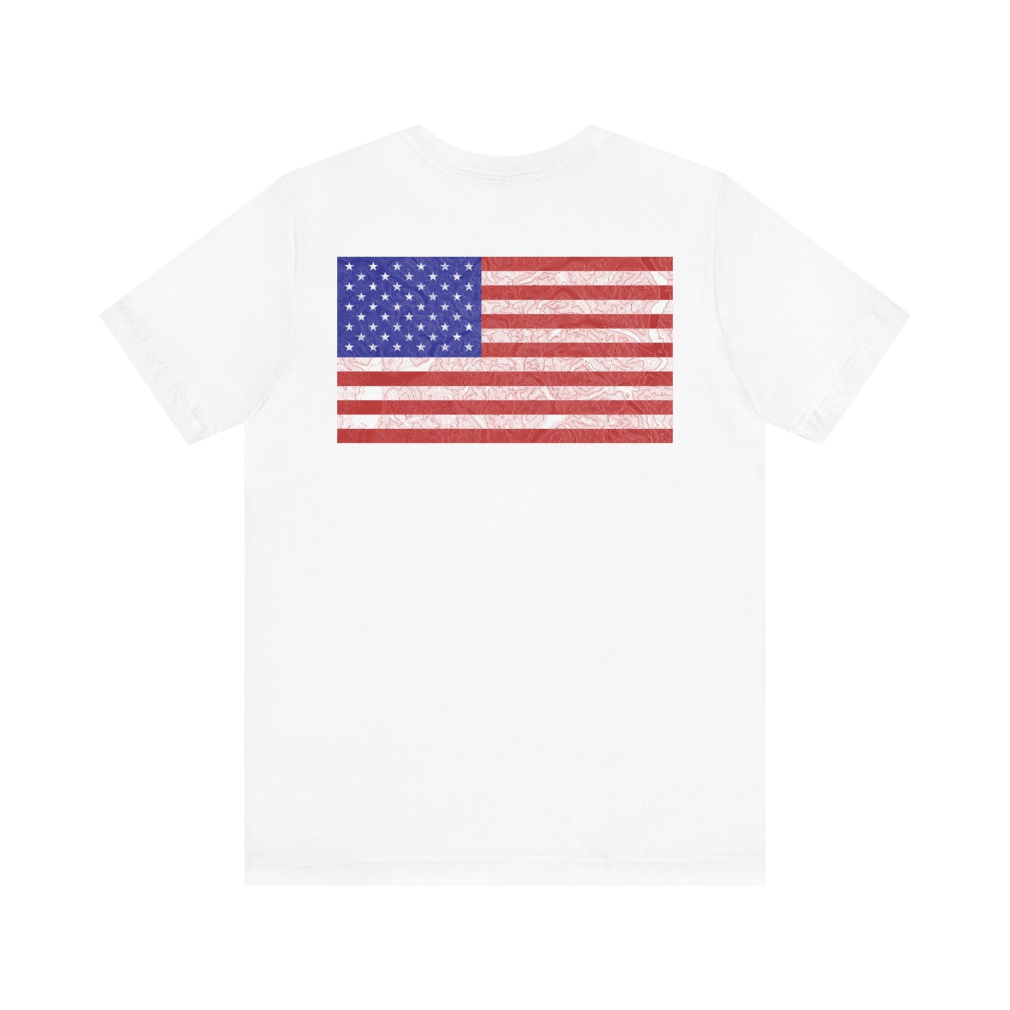 Flag & Map Tee - Unisex Jersey Short Sleeve Shirt