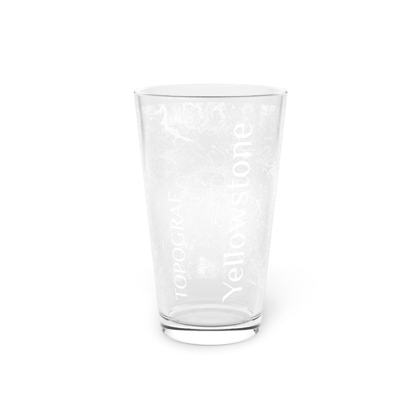 Yellowstone, WY Pint Glass, 16oz