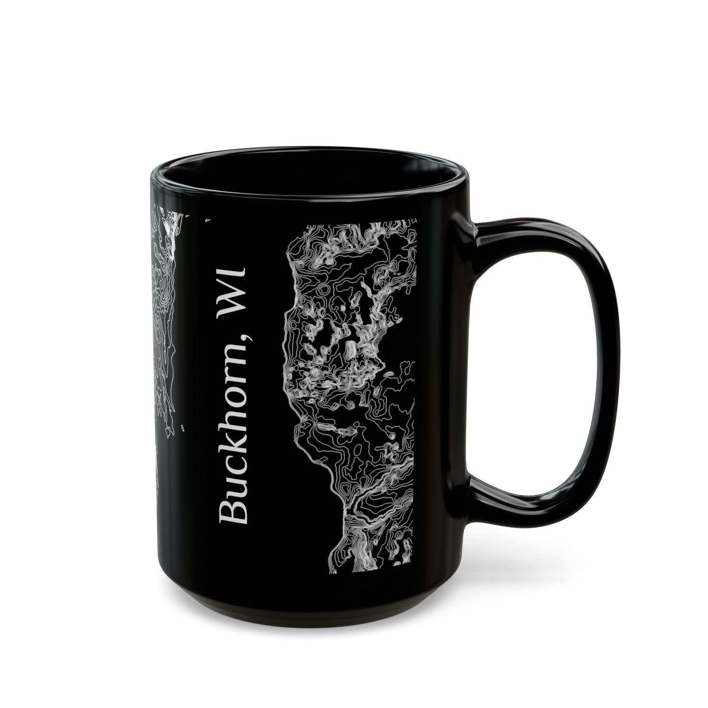 Buckhorn, WI Black Mug 15 oz.