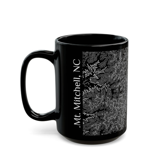 Mt. Mitchell, NC Black Mug 15 oz.